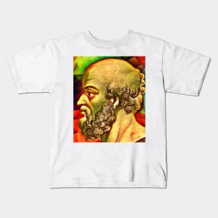 Eratosthenes of Cyrene Snow Portrait | Eratosthenes of Cyrene Artwork 15 Kids T-Shirt